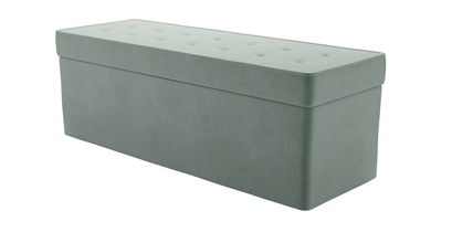 Buttons Storage Bench in Sage Smart Velvet - sofa.com