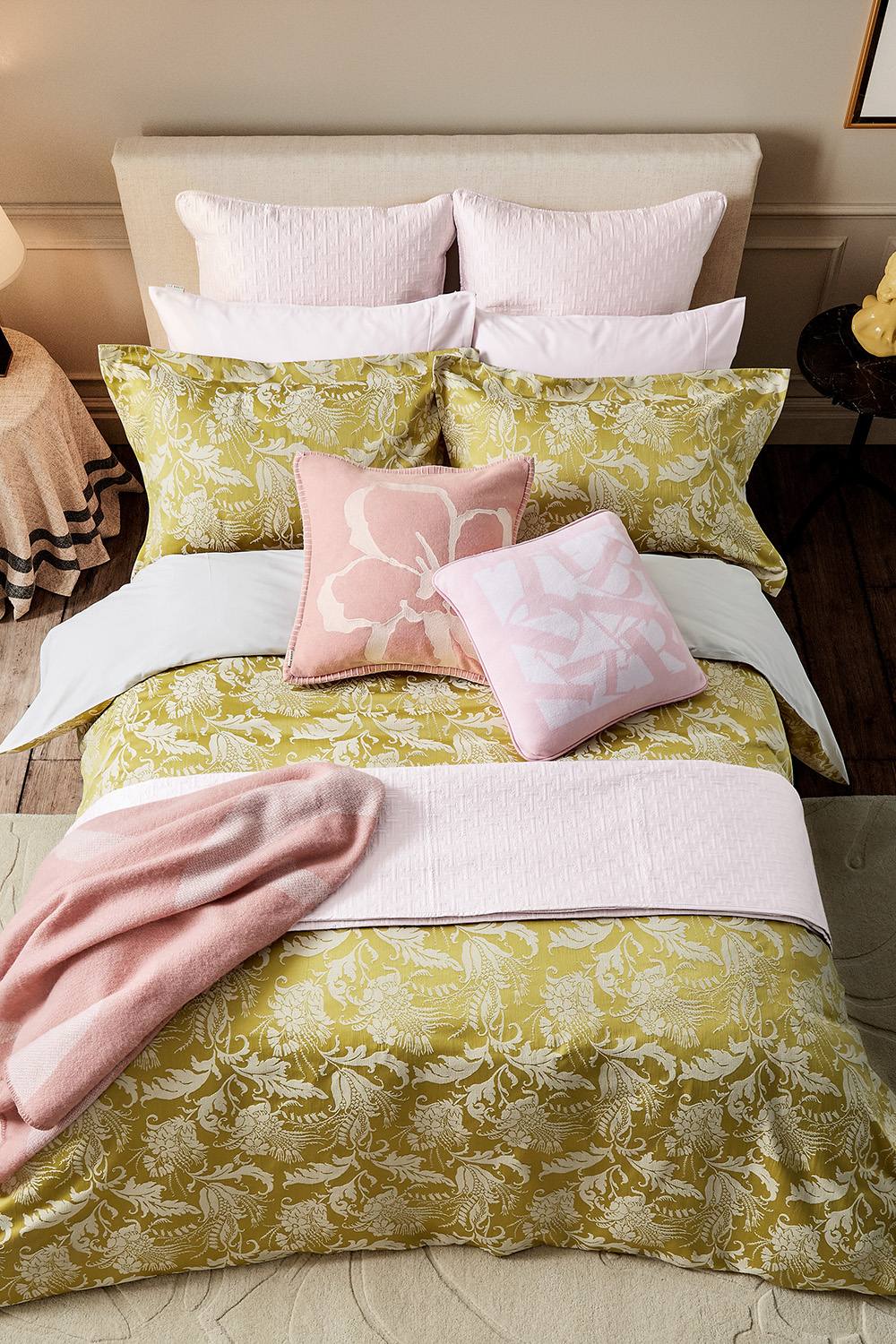 Ted Baker 'Baroque Weave' Cotton Duvet Cover Set in Gold 3