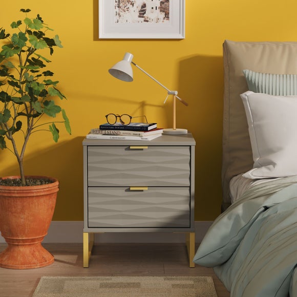 Tuxford 2 Drawer Bedside Table