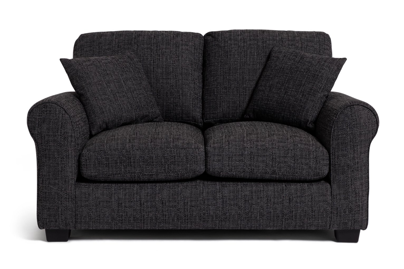 Habitat Lisbon 2 Seater Fabric Sofa - Charcoal