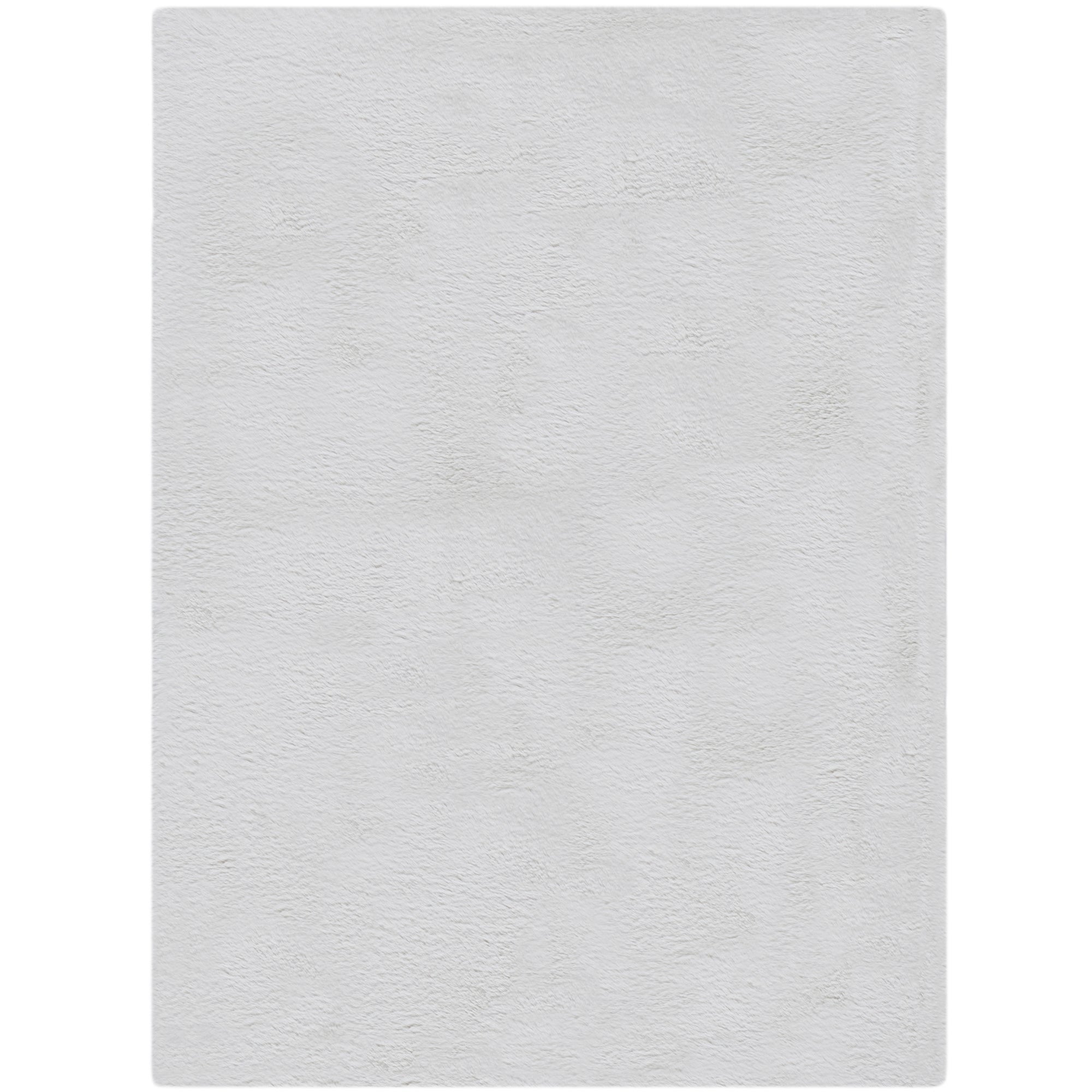 Dorma Purity Luxury Faux Fur Rug White
