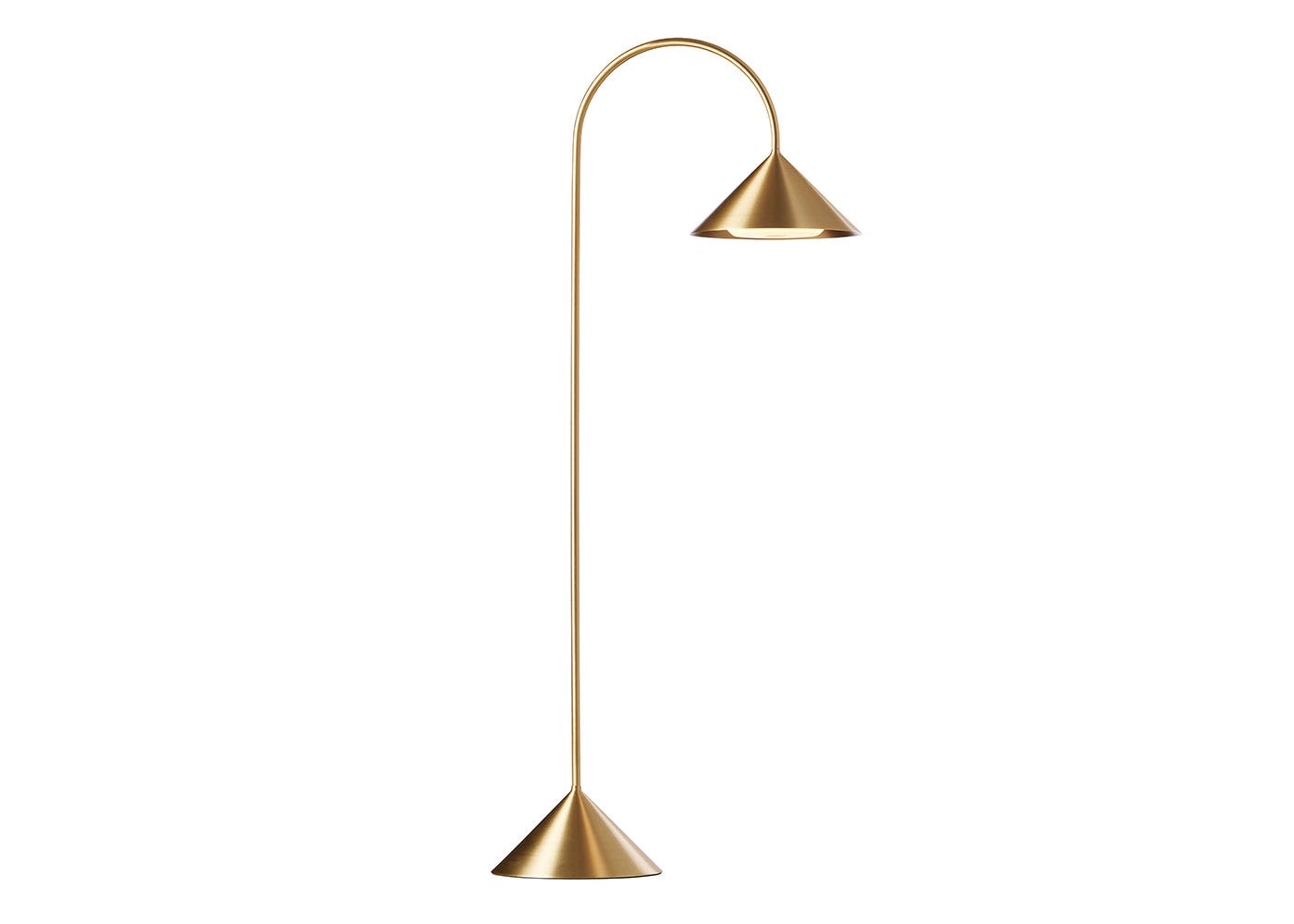 Heal's Grasp LED IP44 Portable Table Lamp Solid Brass Tall