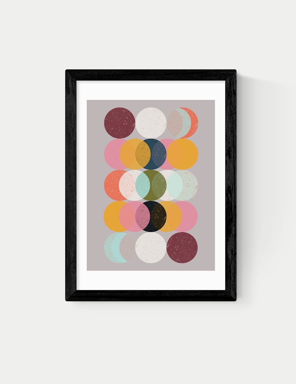 East End Prints Moods and Moons Framed Art Print Black