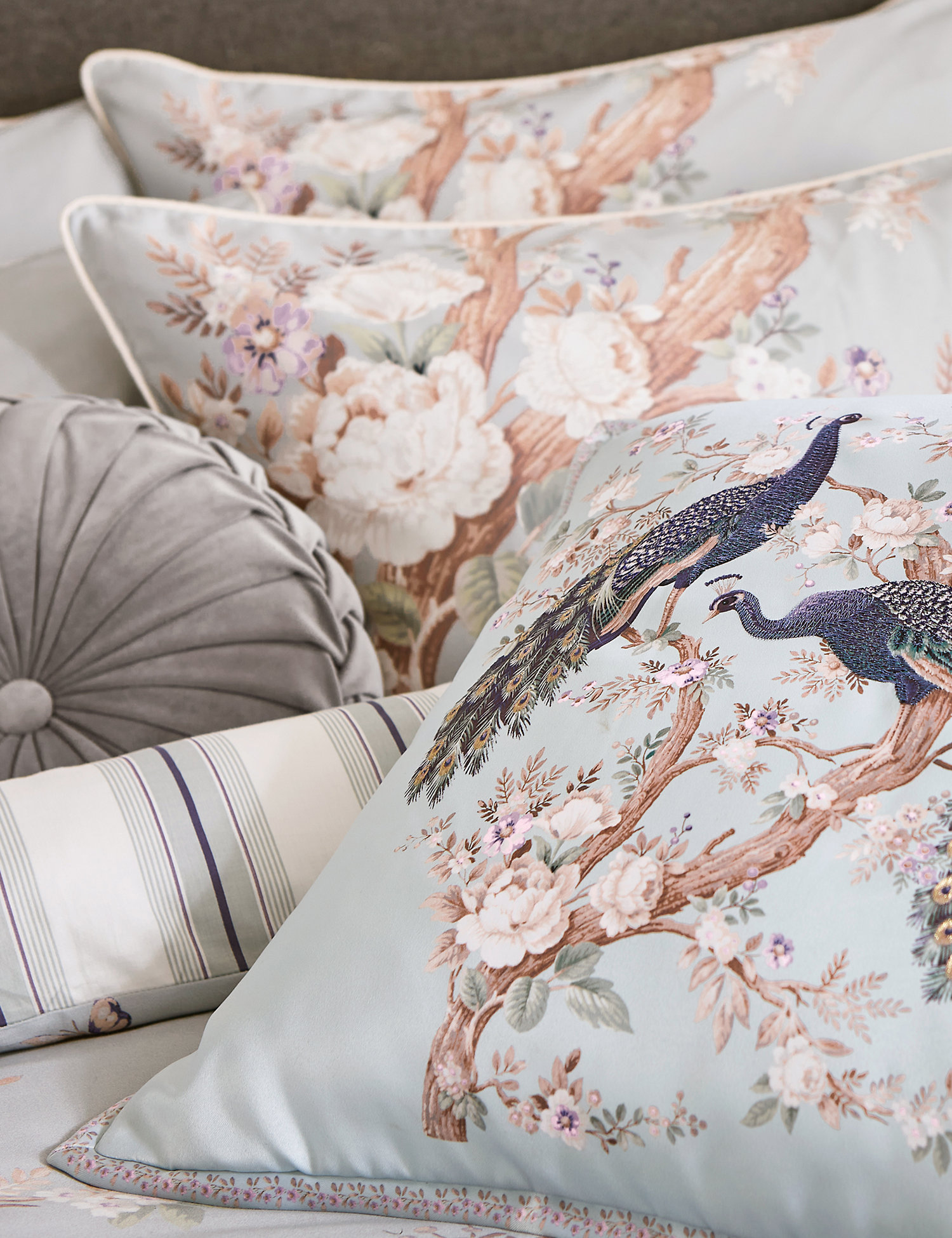 M&S Laura Ashley Pure Cotton Belvedere Sateen Bedding Set