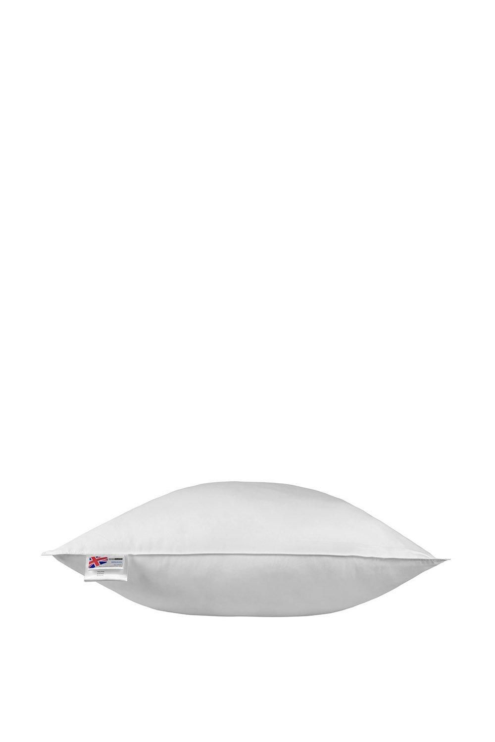 Homescapes Microfibre Euro Continental Square Pillow - 80cm x 80cm (32"x32") in White 4