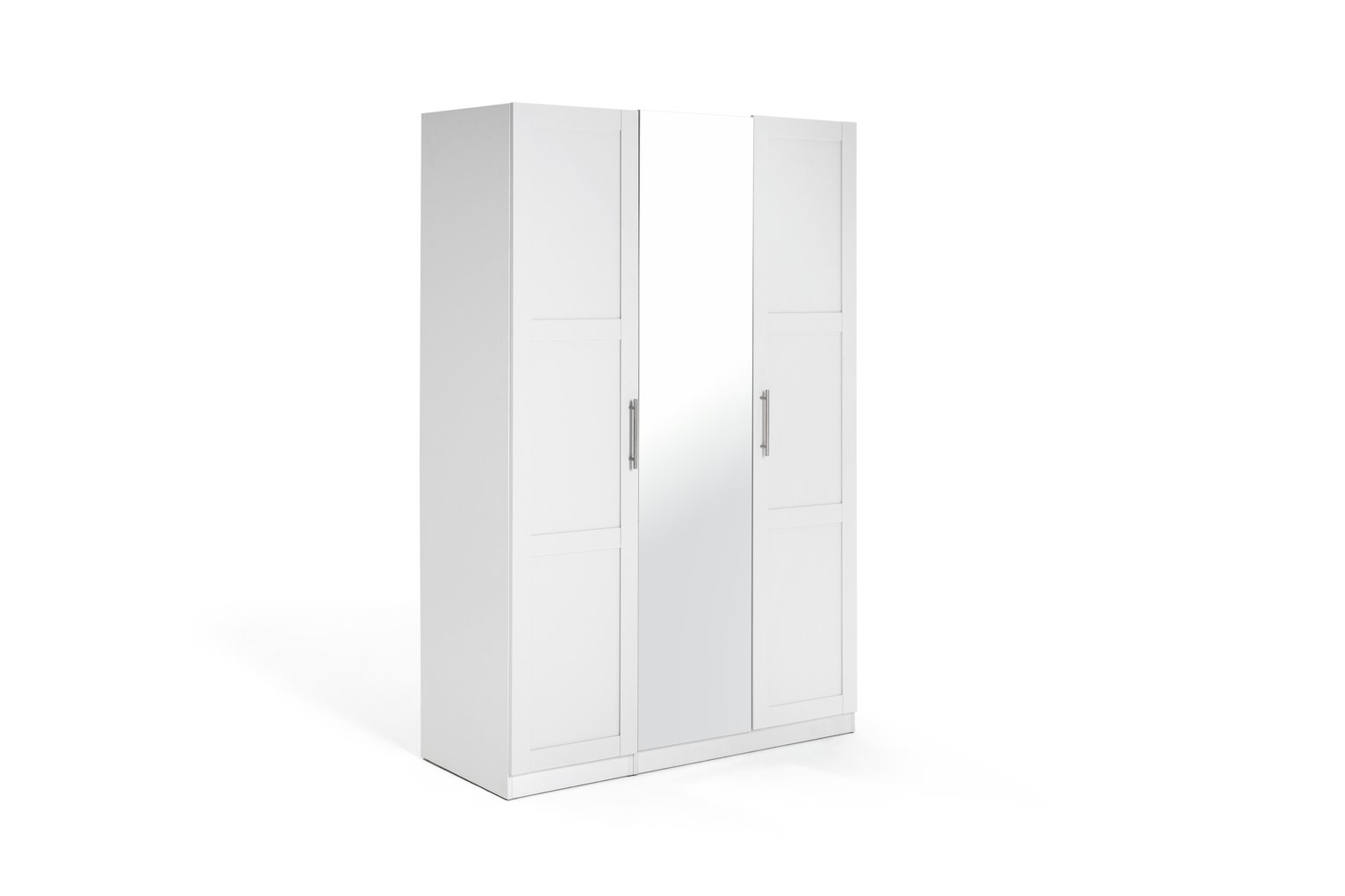 Habitat Munich 3 Door Mirror Framed Wardrobe - White