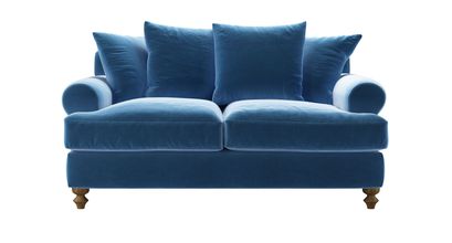 Teddy 2 Seat Sofabed in Bahama Cotton Matt Velvet - sofa.com
