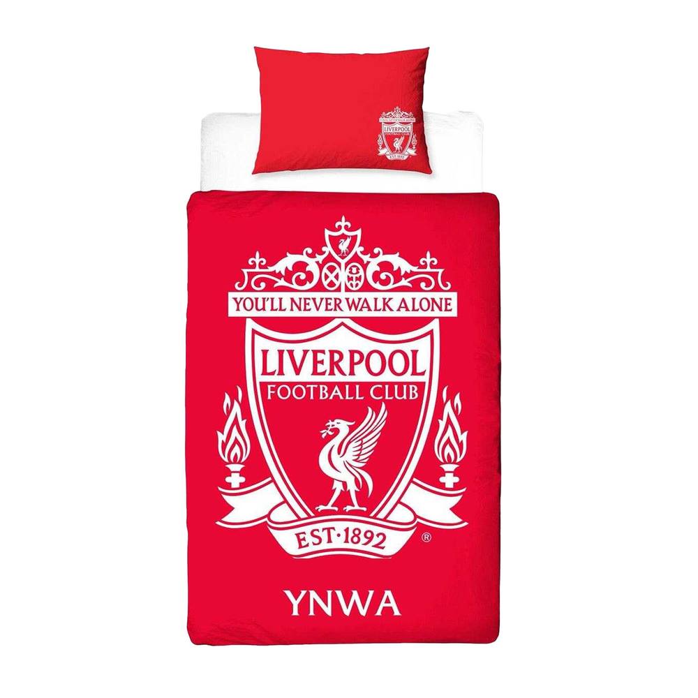 Liverpool FC You´ll Never Walk Alone Reversible Duvet Set in Red