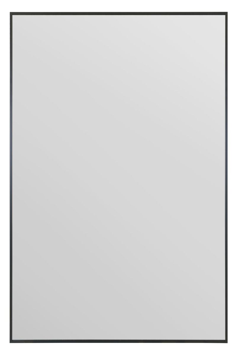 MirrorOutlet Black Aluminium Edged Wall Mirror 47" X 31" 120 X 80CM