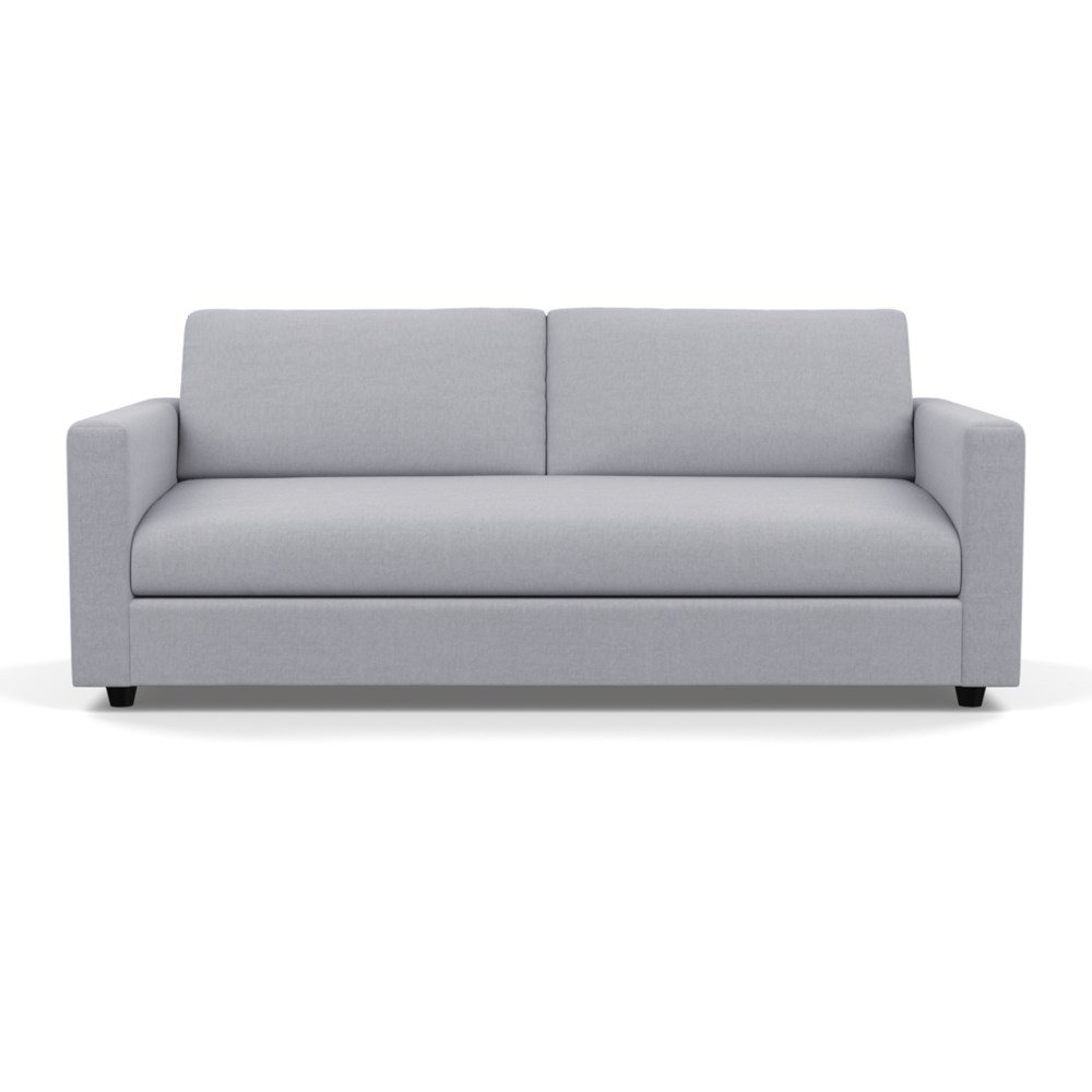 Heal's Nimbus II 4 Seater Sofa Brushed Cotton Pewter Black Feet