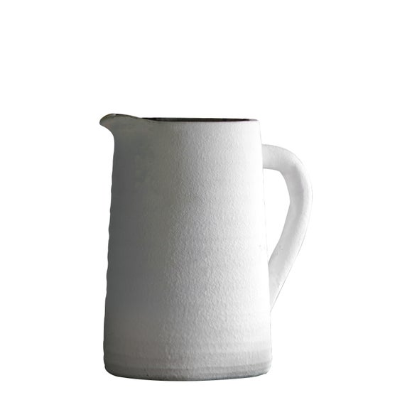 Cedar & Sage Stenson White Jug Vase