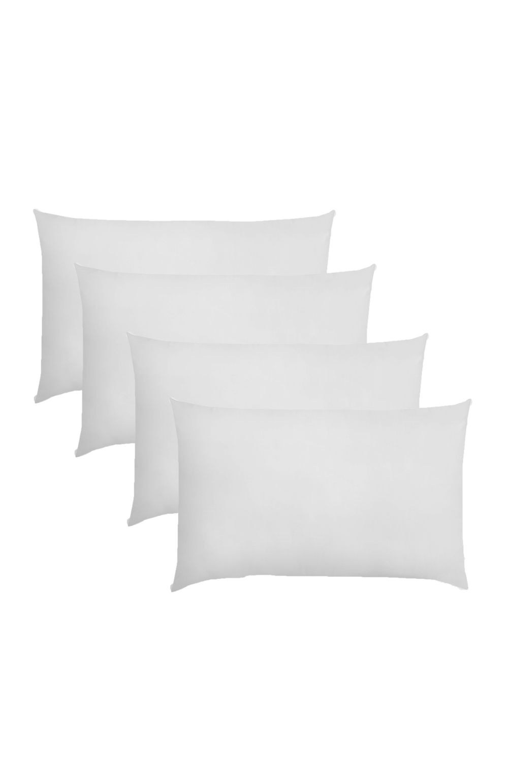 OHS 4 x Soft Cotton Housewife Pillowcases in White