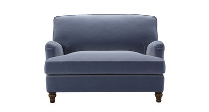 Bluebell Loveseat Sofabed in Sapphire Smart Velvet - sofa.com