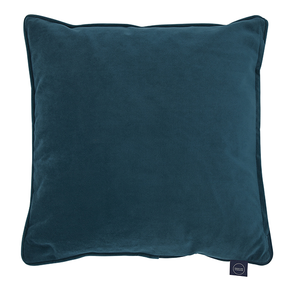 Plush Velvet Cushion  Petrol
