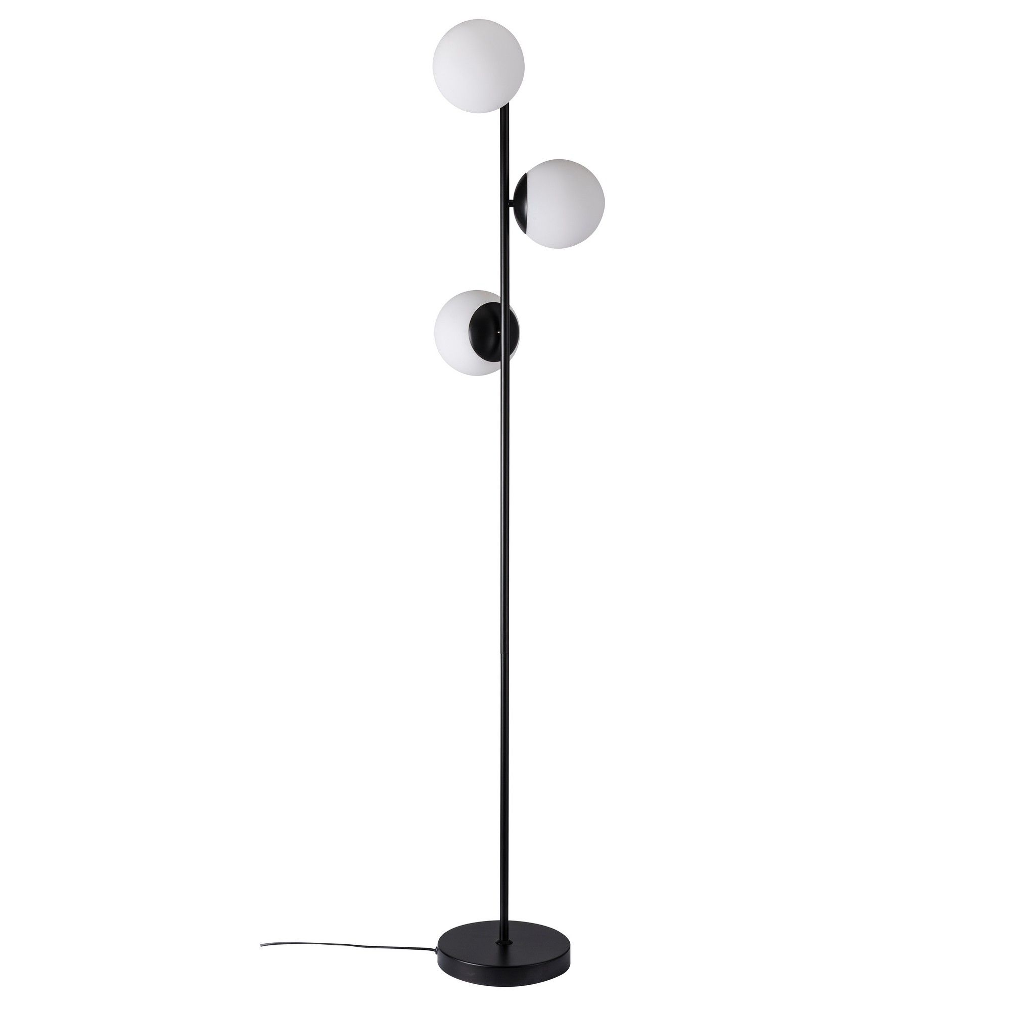 Nordlux Modern Indoor Floor Lamp Black Metal E14 Hand Blown Glass - Mains Powered, IP20