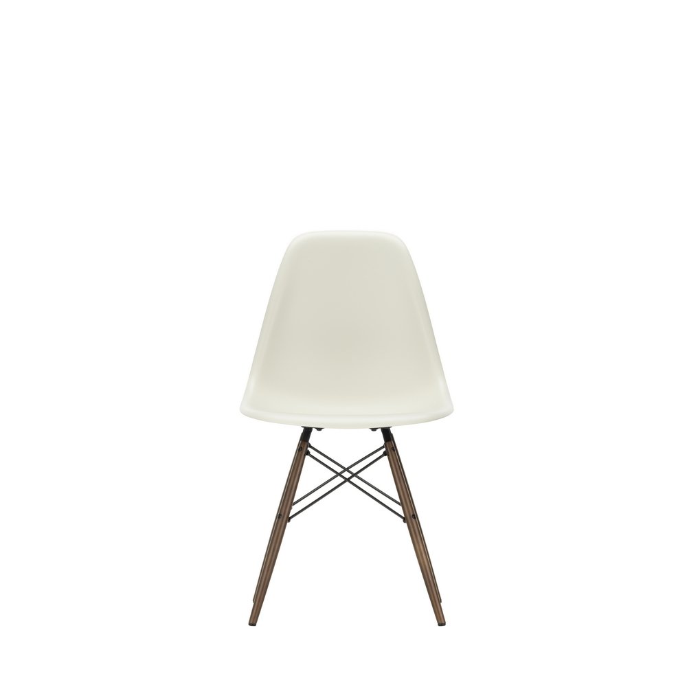 Vitra Eames DSW Side Chair New Height Pebble Dark Maple Base