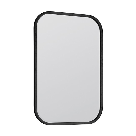 Logan Rectangular Wall Bedroom Mirror In Black