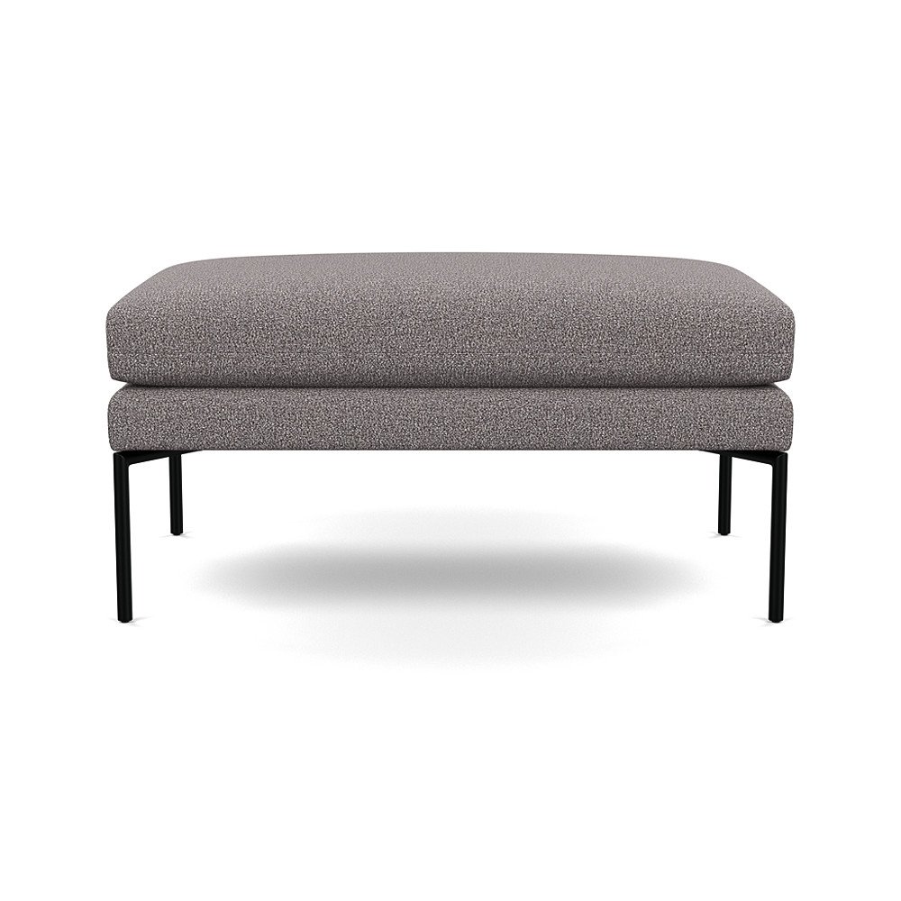 Heal's Matera Large Ottoman Loop Boucle Granite Black Feet