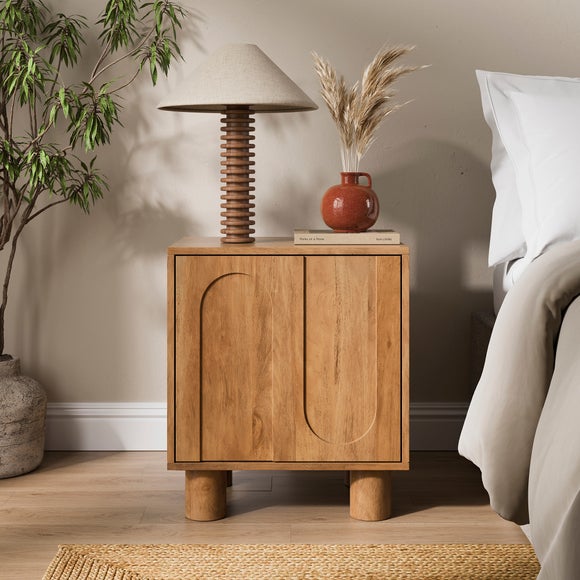 Juni Bedside Table, Mango Wood
