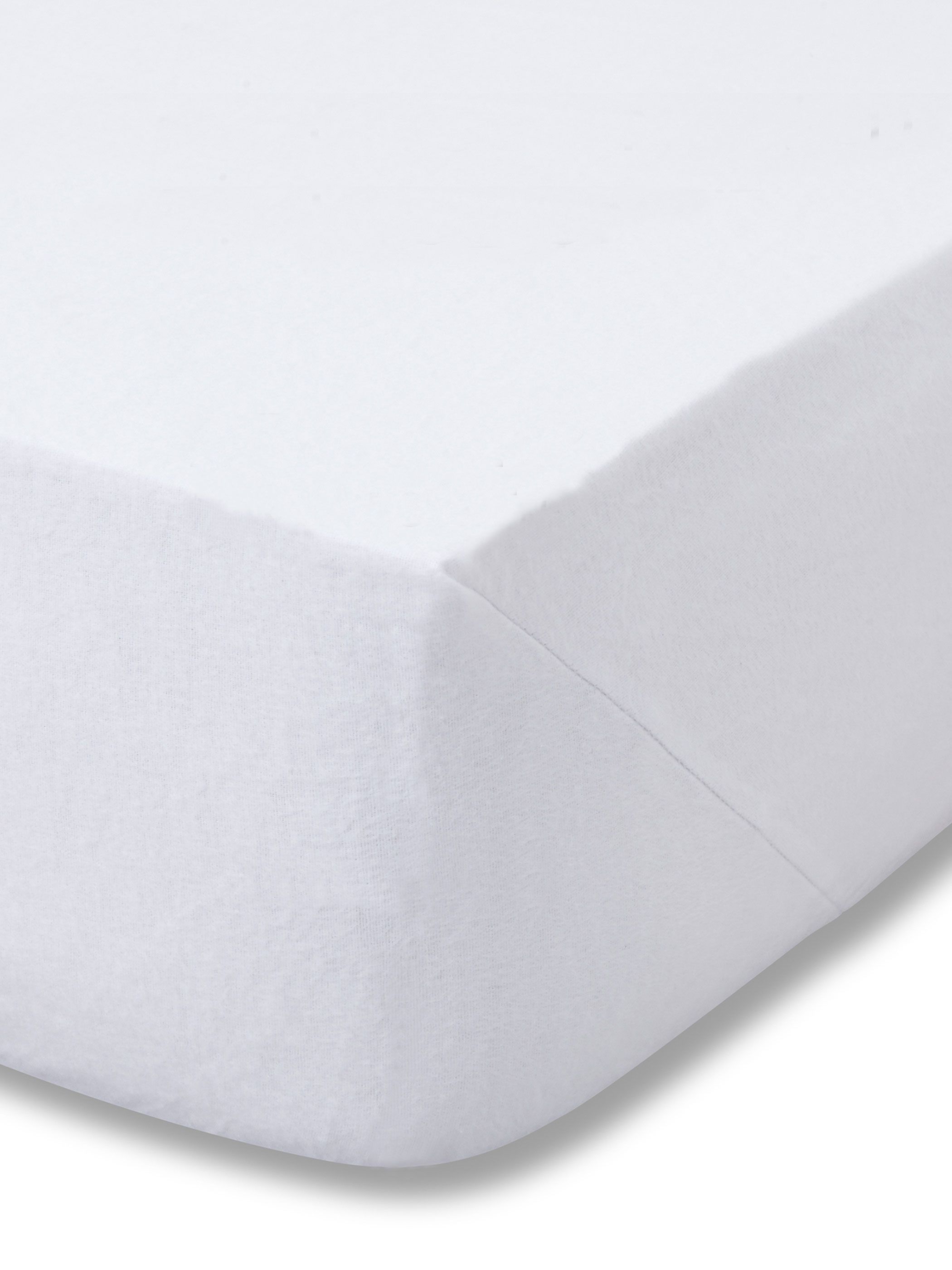 Catherine Lansfield 'Brushed Cotton' Fitted Sheet in White 3