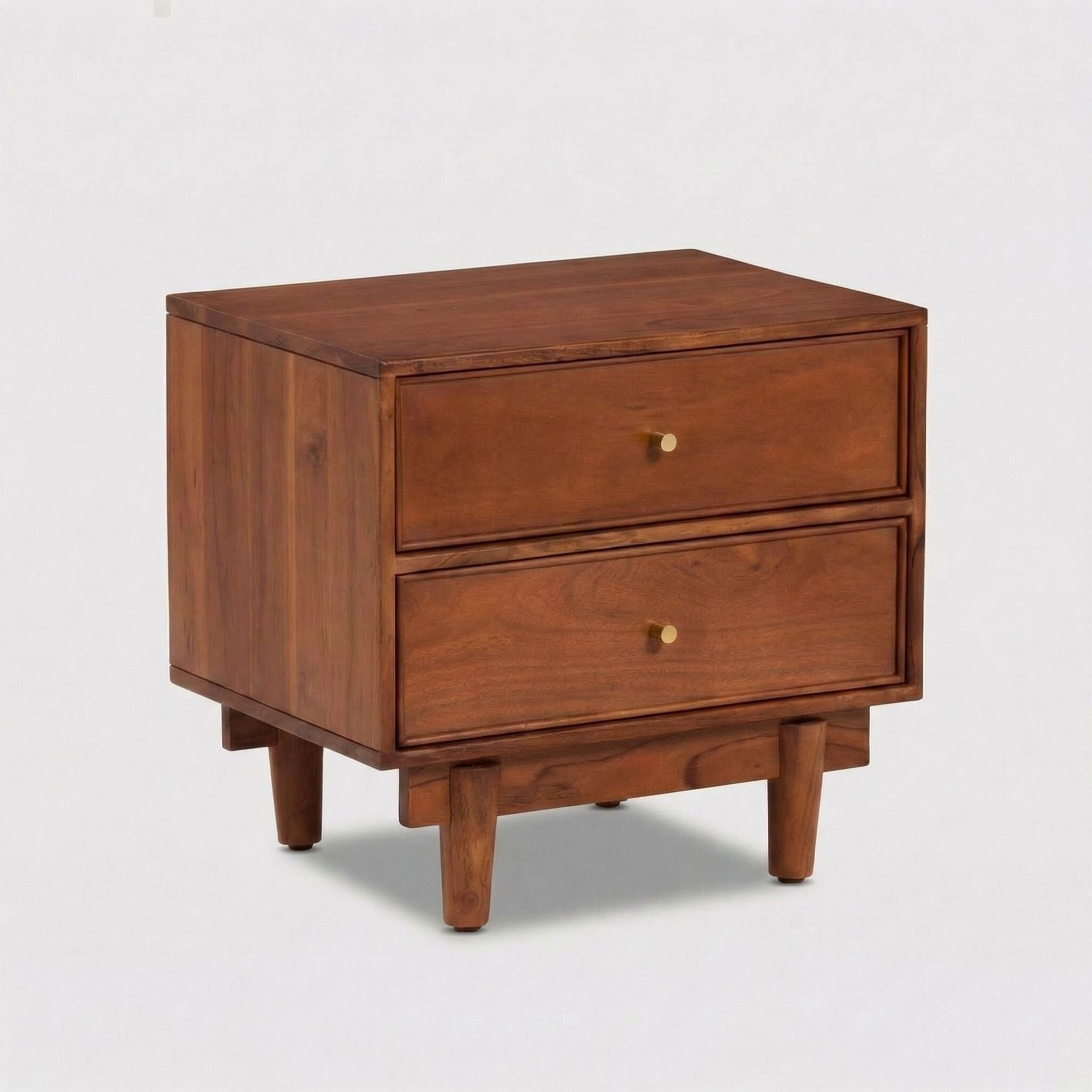 Sendai Bedside Table 55x40x50cm, Acacia Wood | Barker & Stonehouse