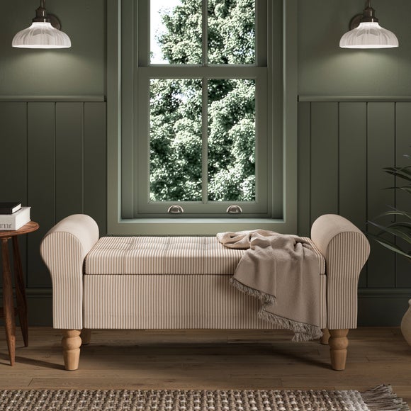 Lilian Small Stripe Storage Window Seat