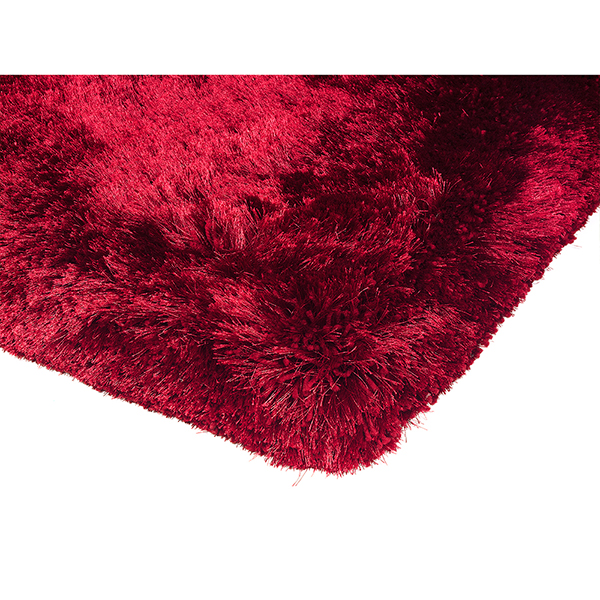 Plush Hand Woven Rug  Red