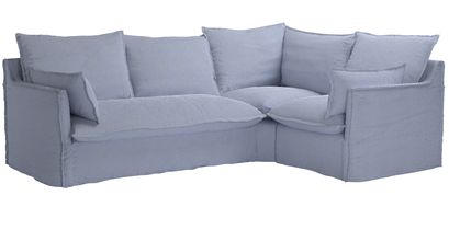 Isaac Asym: LHF 2 Seat Sofa Bed w RHF Single in Uniform House Basket Weave - sofa.com