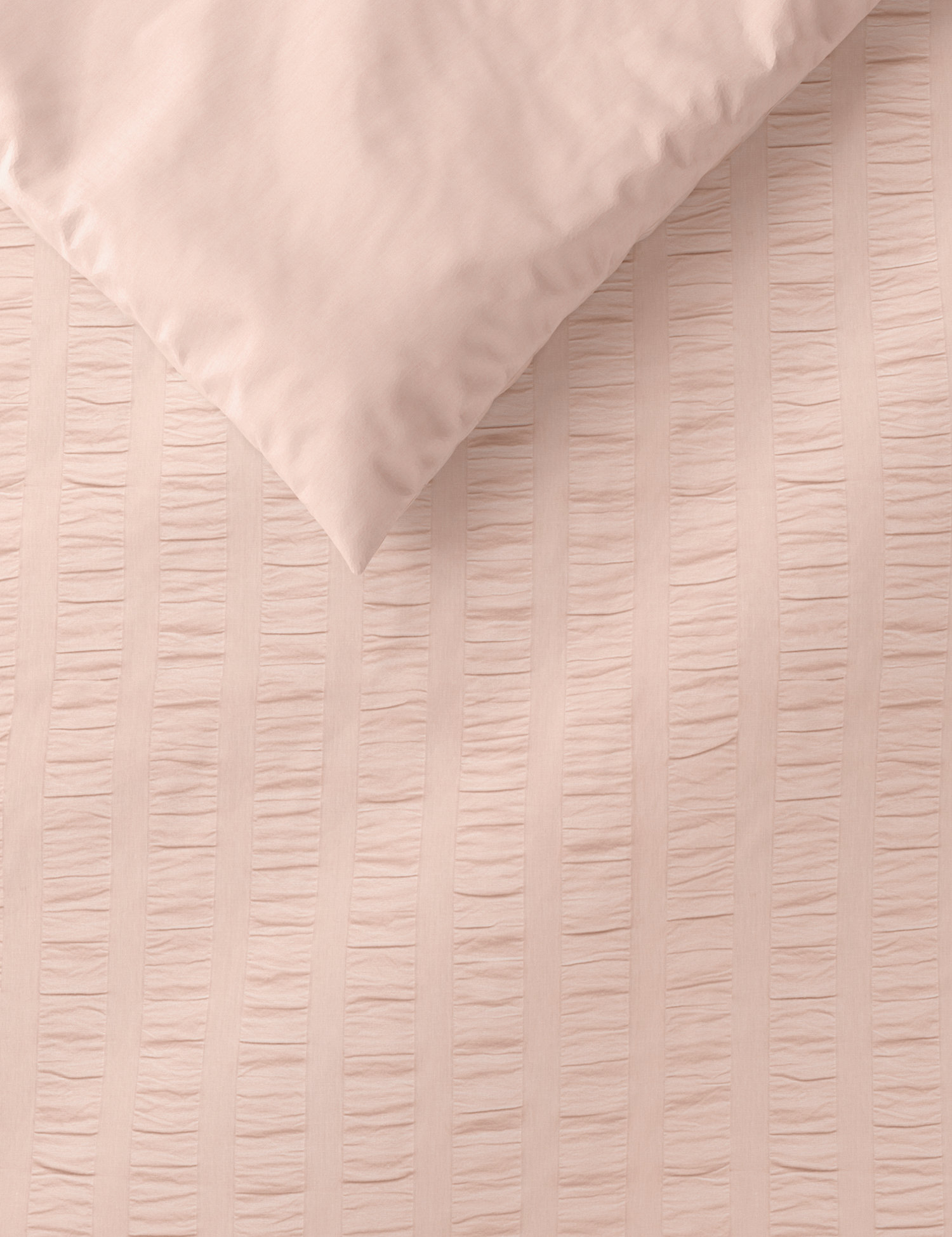 M&S Unisex Pure Cotton Striped Seersucker Bedding Set