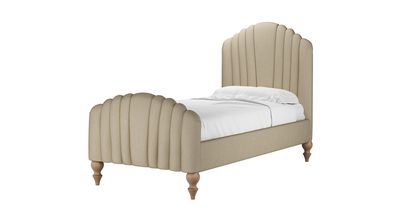 Bella Single Bed in White Sands Soft Chenille - sofa.com