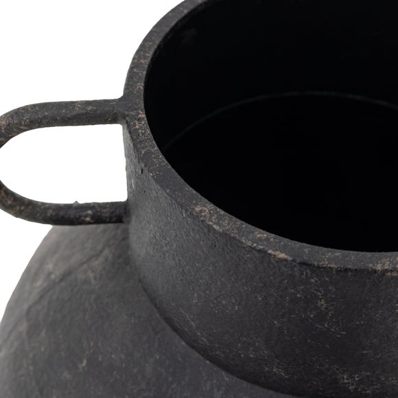 Cedar & Sage Teide Textured Metal Urn Vase 6