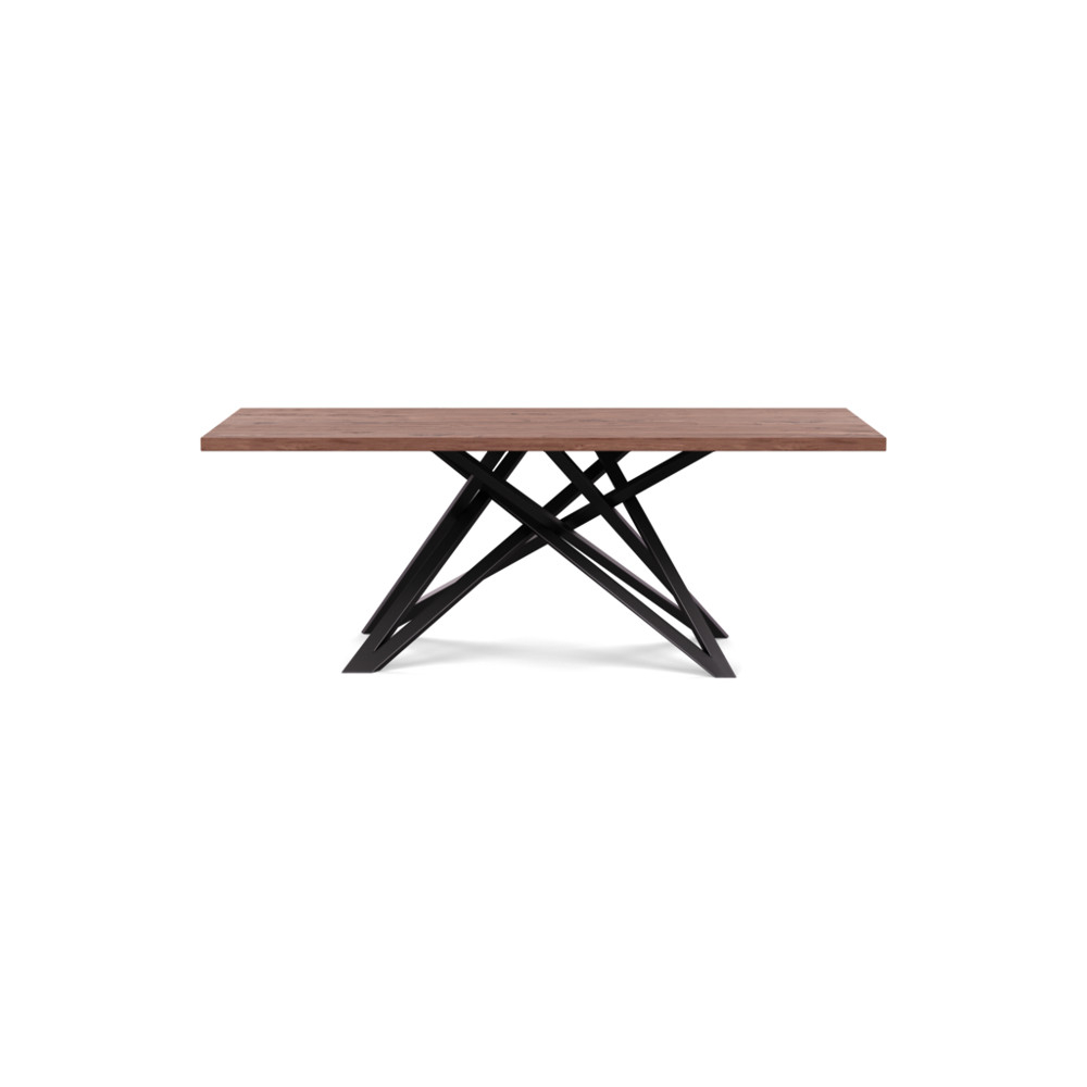 Heal's Vienna Dining Table 200x100cm Oiled Walnut Straight Edge Filled