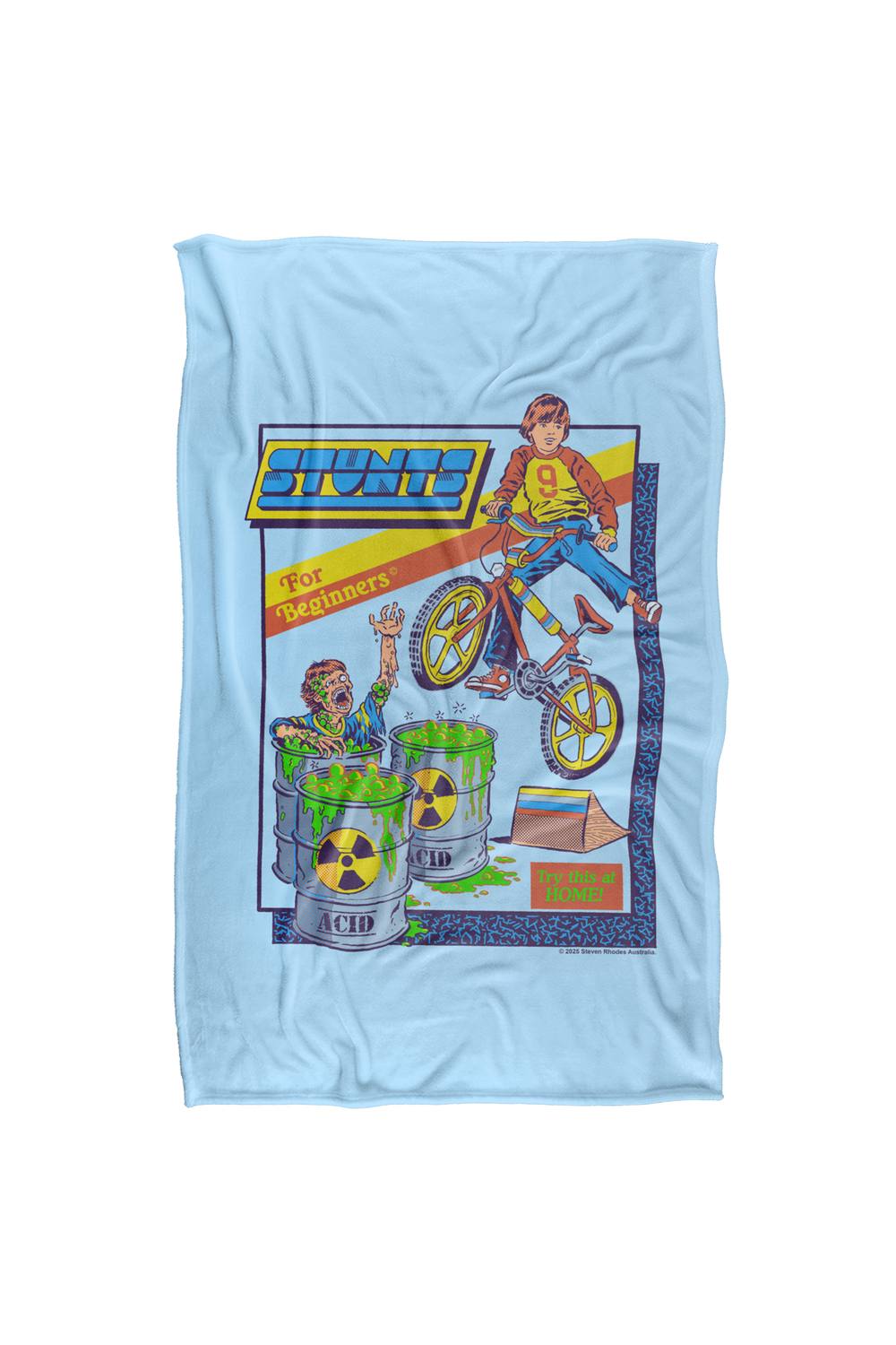 Steven Rhodes Stunts For Beginners Silky Super Soft Throw Blanket