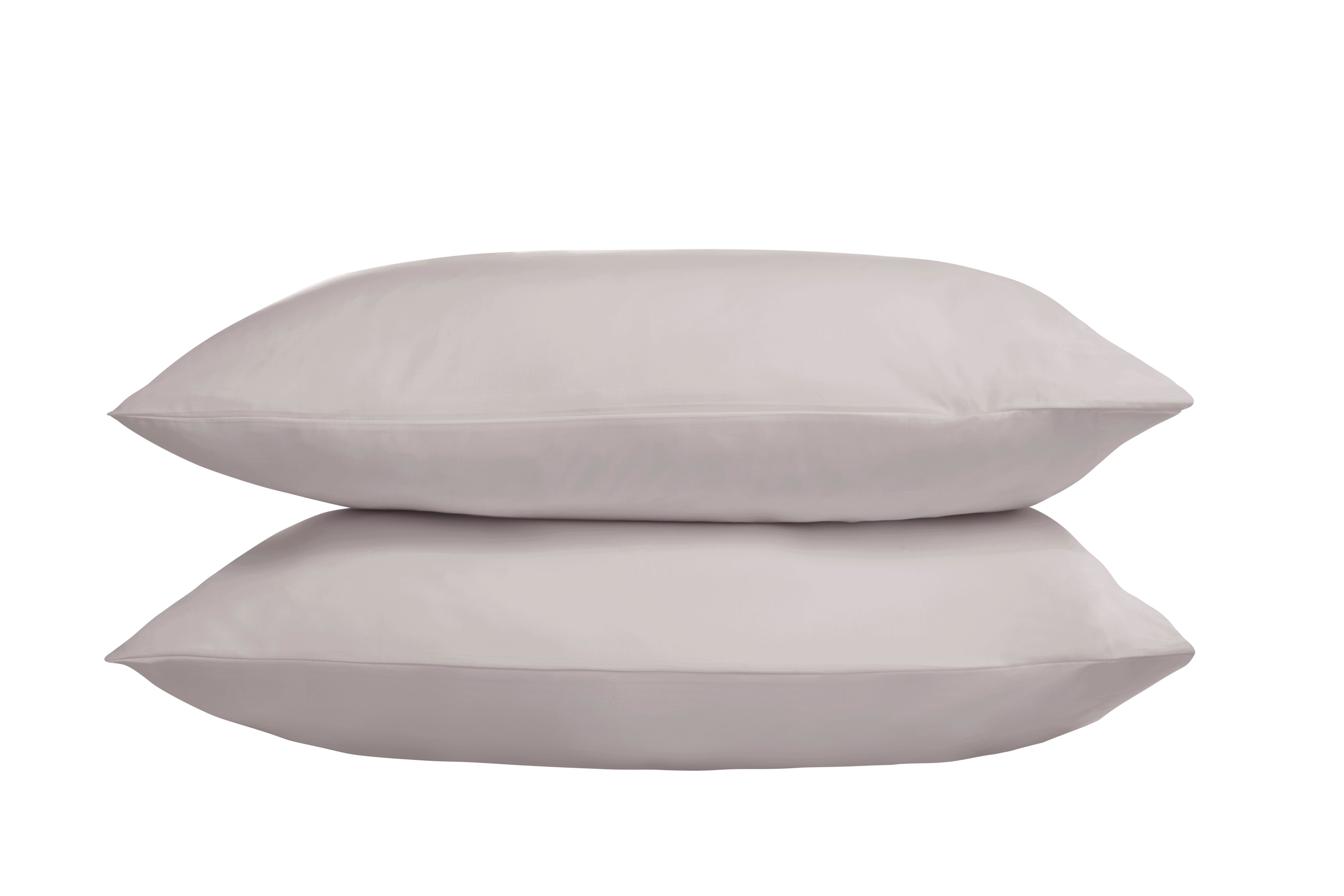 The Linen Consultancy 'TLC 5 Star Hotel Concept' 500TC Cotton Sateen Standard Pillowcase 4 Pack in Silver