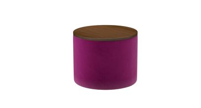 Ringo Storage Drum in Peony Cotton Matt Velvet - sofa.com