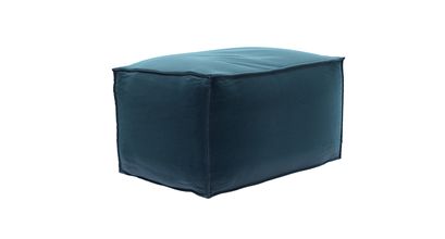 Isaac Small Rectangular Footstool in Seaweed Smart Cotton - sofa.com