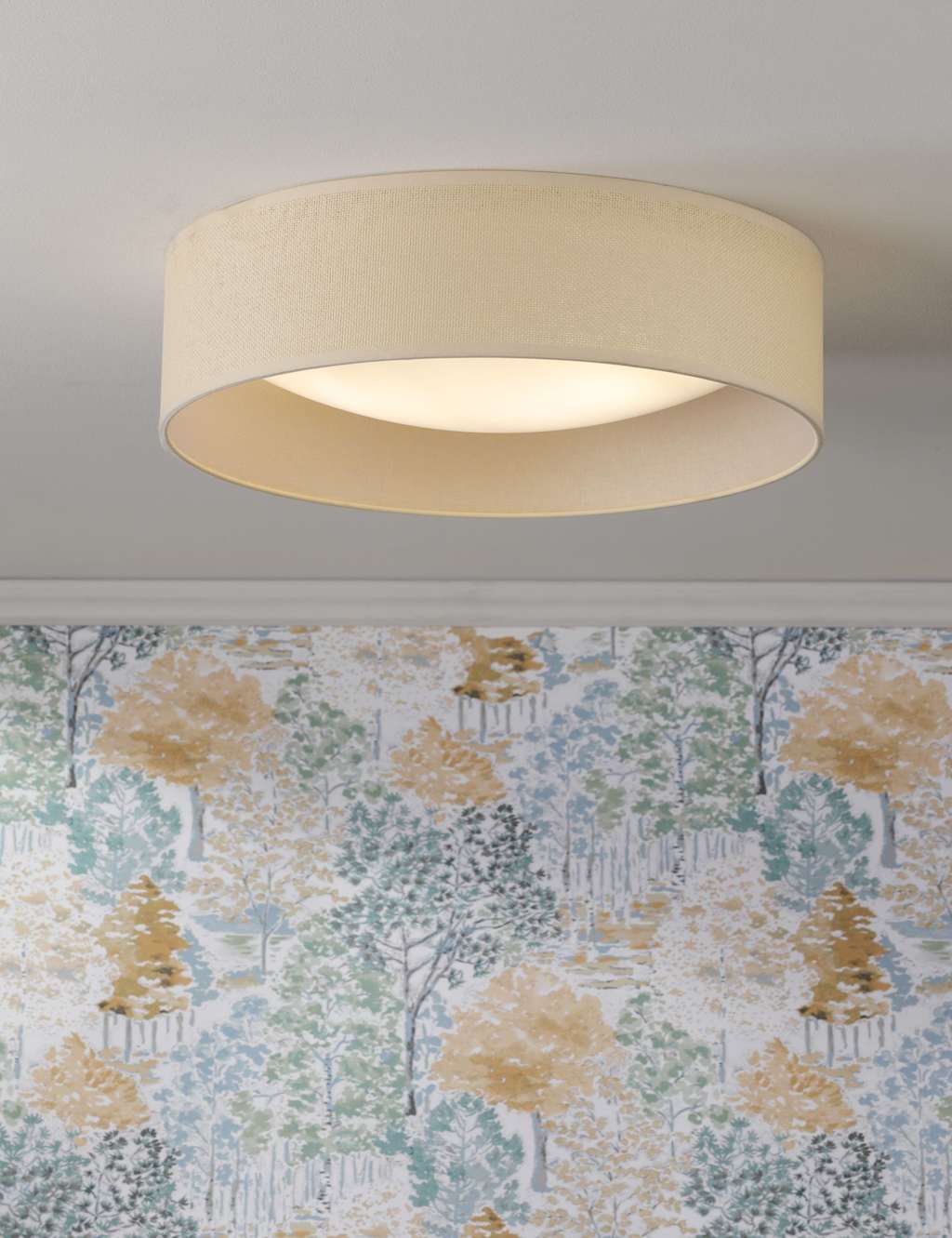 Laura Ashley Buckingham Flush Ceiling Light Beige