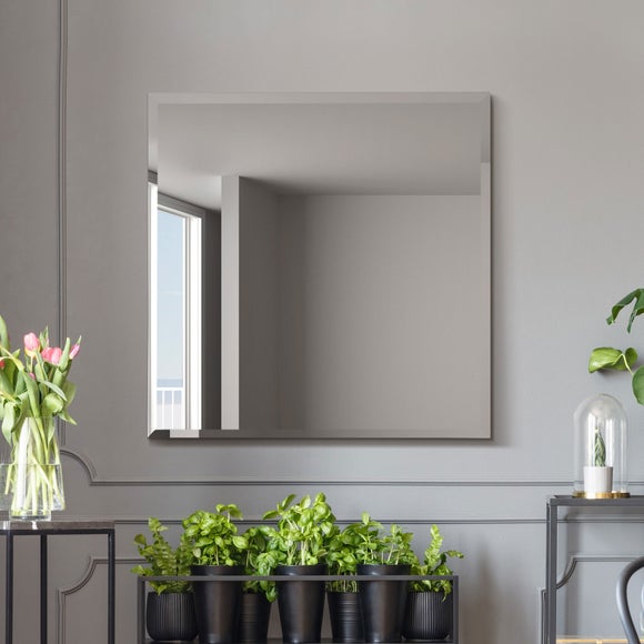Moderni Bevelled Square Wall Mirror