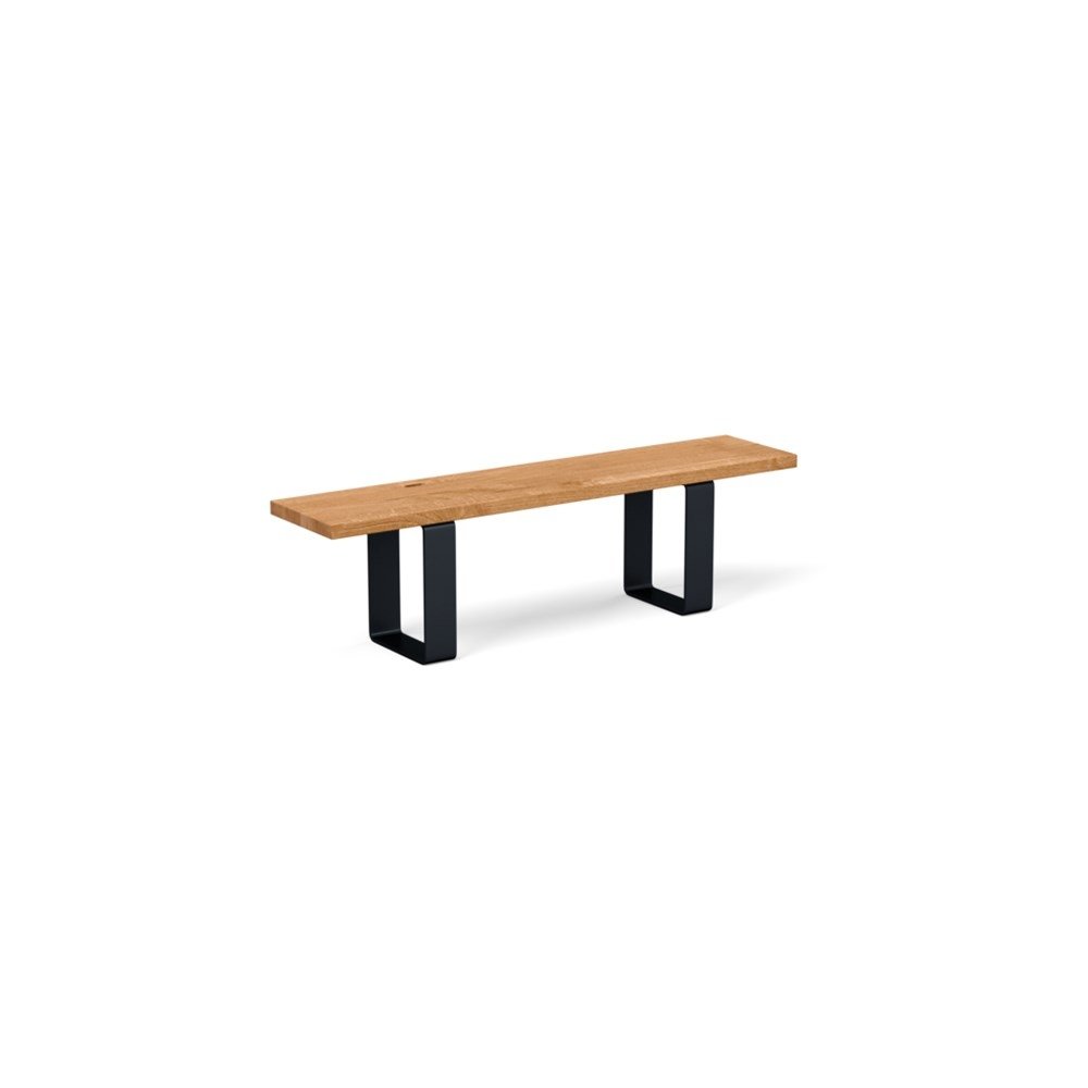 Heal's Prague Bench 200x35cm Natural Oak Straight Edge Filled
