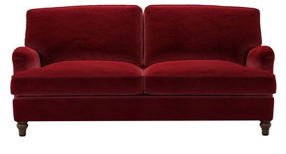 Bluebell 3 Seat Sofa Bed in Claret Cotton Matt Velvet - sofa.com