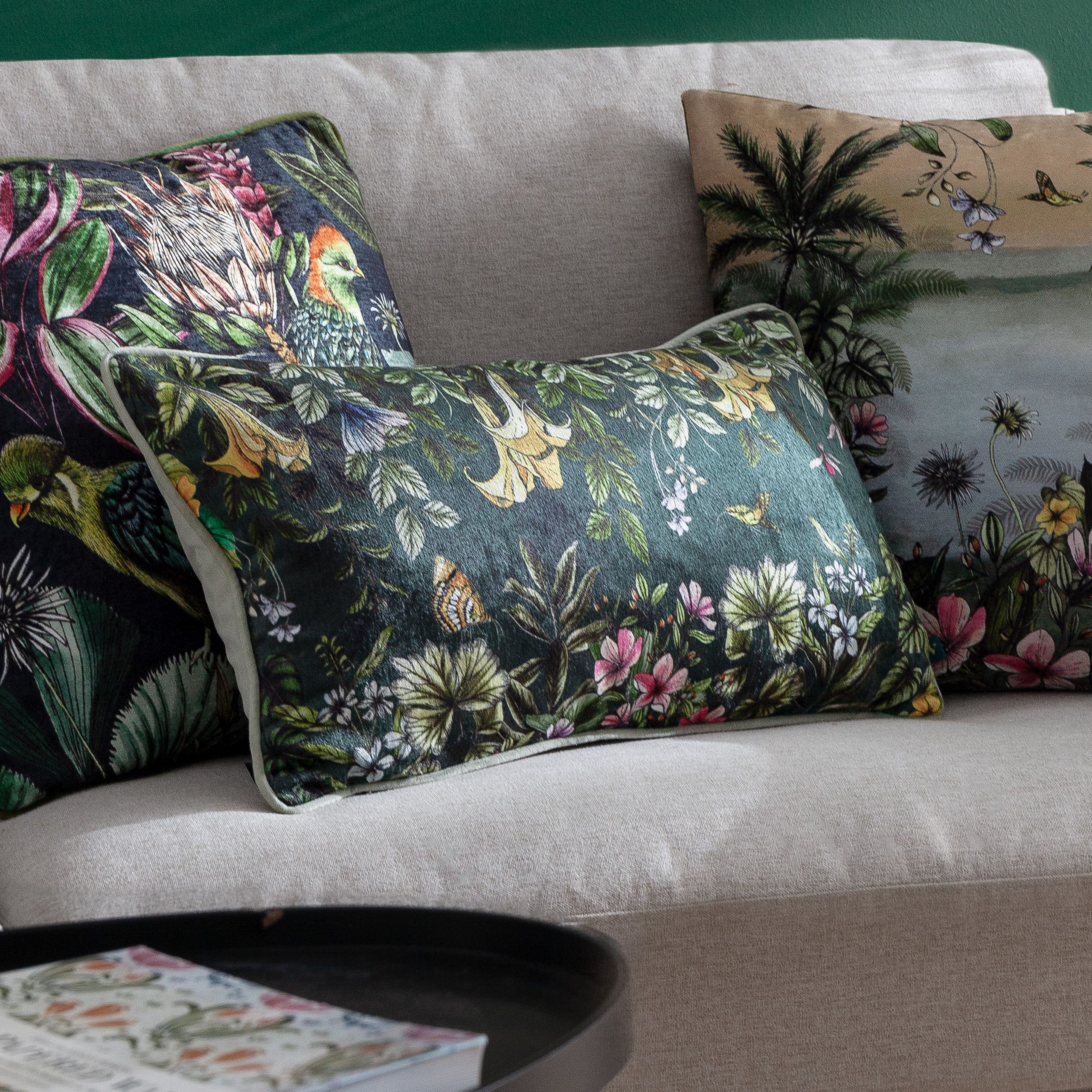 Wylder Tropics Leilani Lafra Tropical Chenille Cushion
