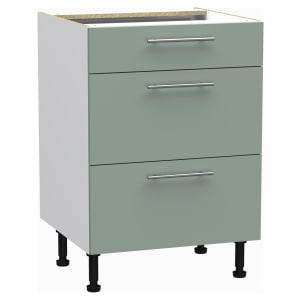 Wickes Orlando Reed Green Drawer Base - 600mm