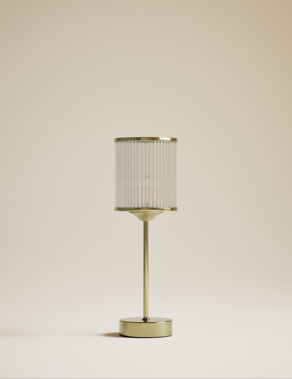 M&S Monroe Rechargeable Table Lamp Antique Brass