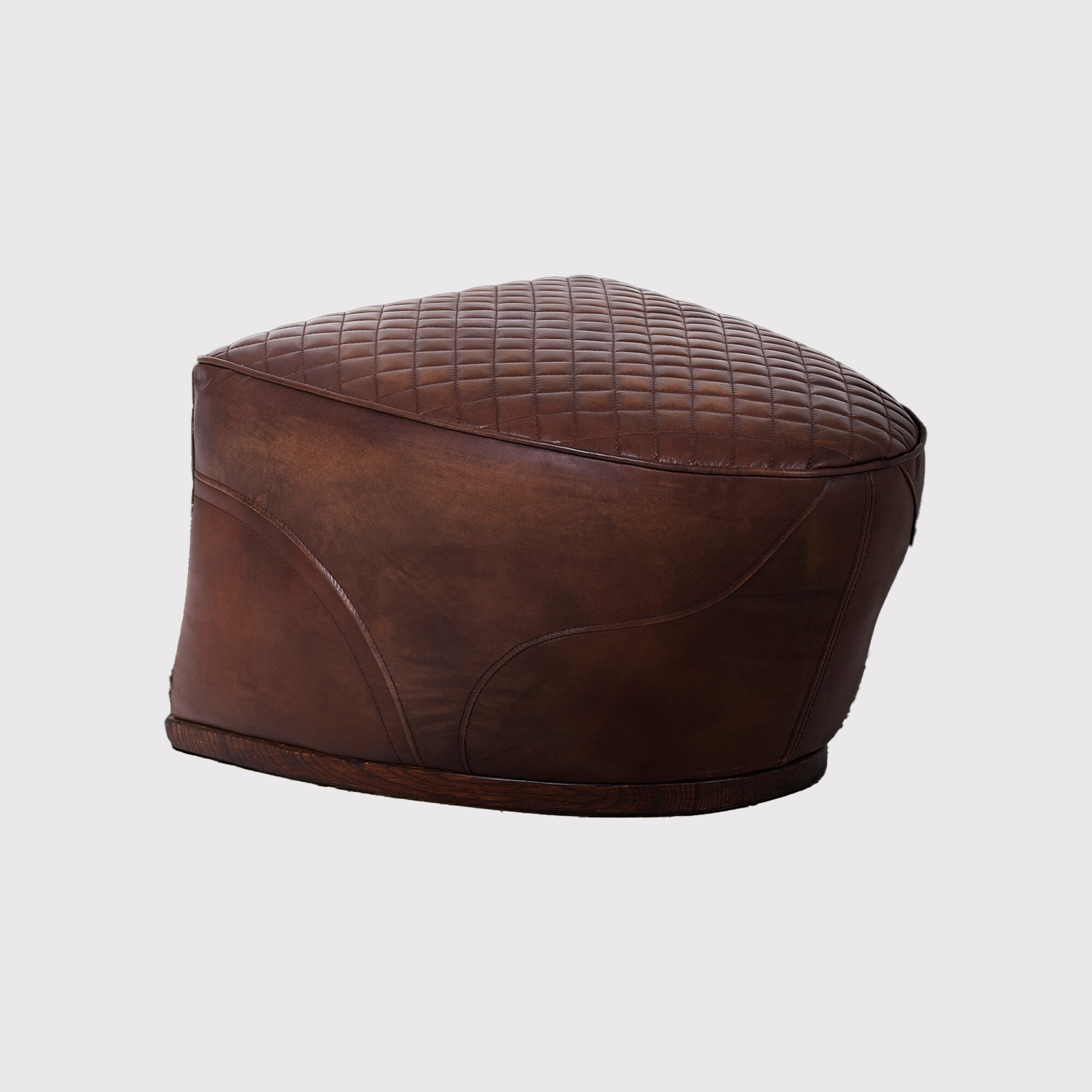 Timothy Oulton Saddle Footstool Leather | Barker & Stonehouse