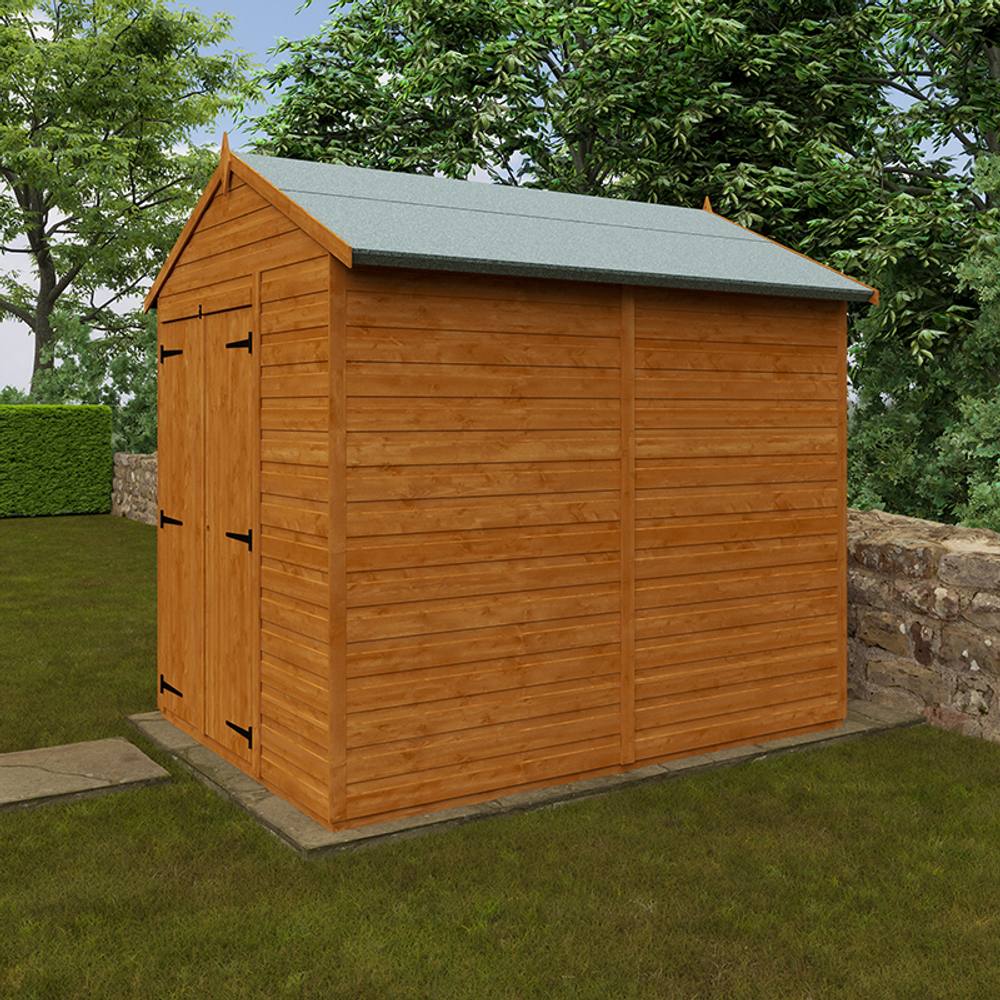 Buttercup Farm 8 x 6 Feet Flex Apex Double Door Windowless 12mm Flex in Burnt Orange 6
