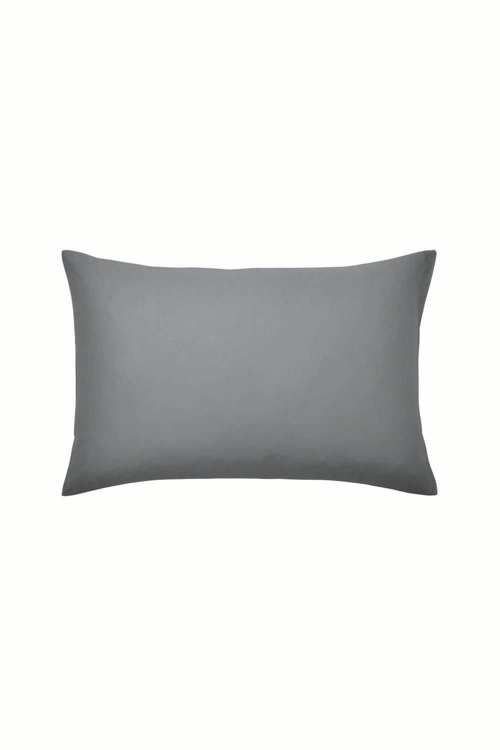 Murmur ' 500TC Plain Dye' Standard Pillowcase in Grey