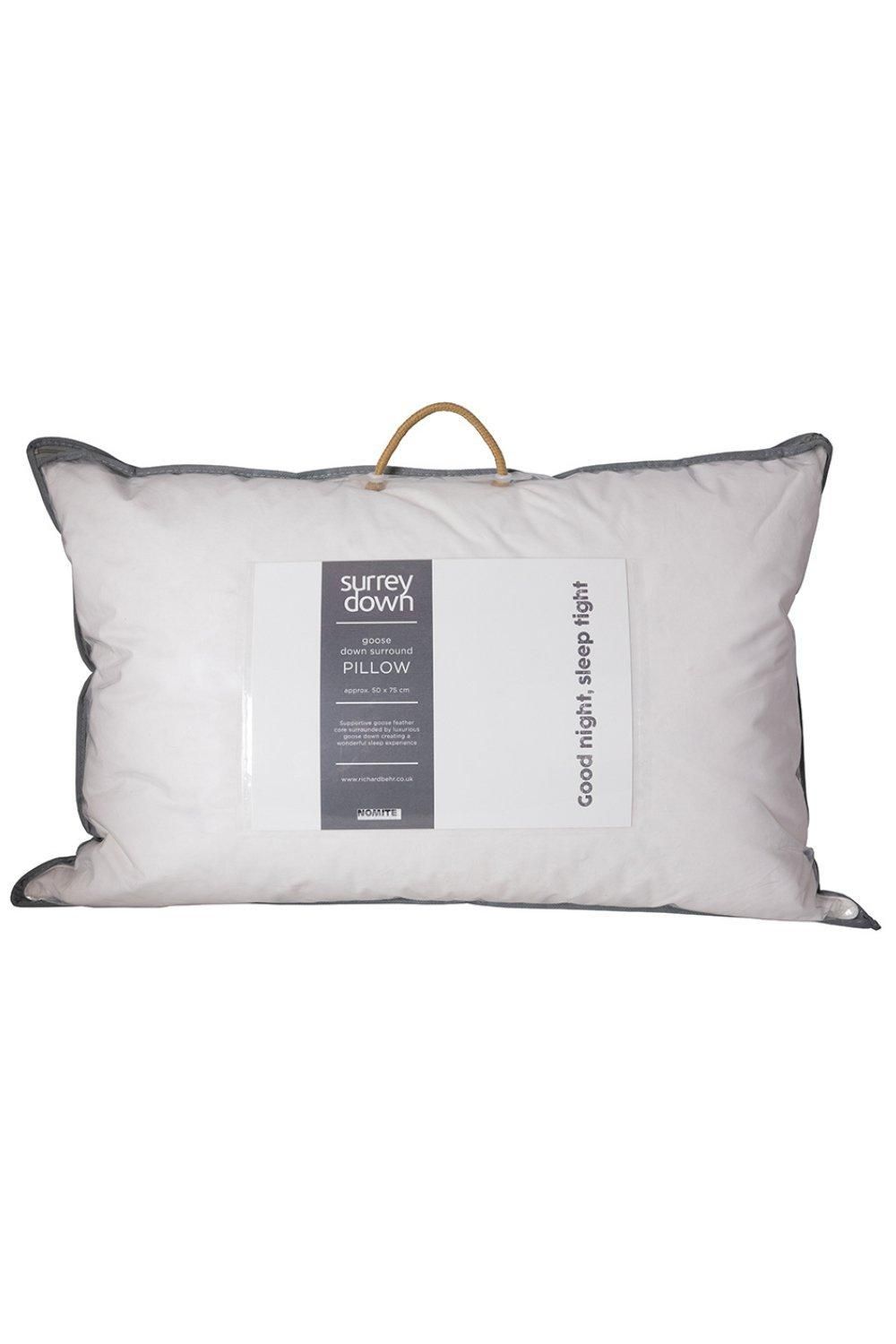 surrey down Goose Down Surround Pillow in White