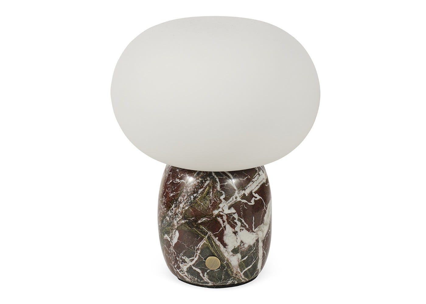 Heal's Pebble LED Portable Table Lamp Burgundy Marble