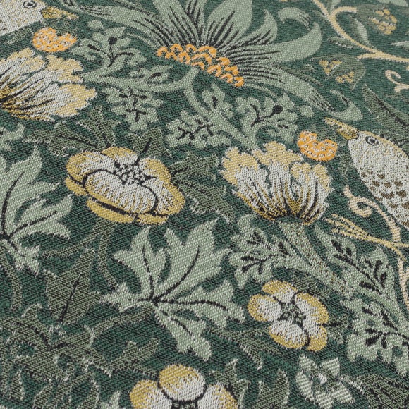 Morris & Co. Strawberry Thief Jacquard Square Cushion 2