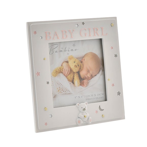 Bambino Resin Baby Girl Photo Frame